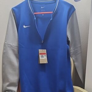Nike Blue and Gray Sports Pullover